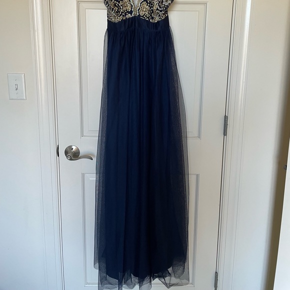 Long Navy Dress - Picture 3 of 6